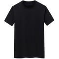 Men's Cotton Casual O-Neck Short Sleeve T-shirt Black